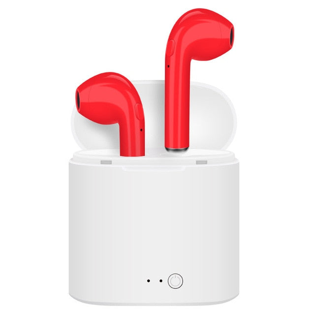 FitPods™ Wireless Headphones (with charging case) - Scarlet Red